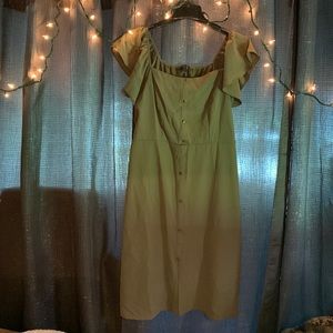 Faded rose mid length summer dress